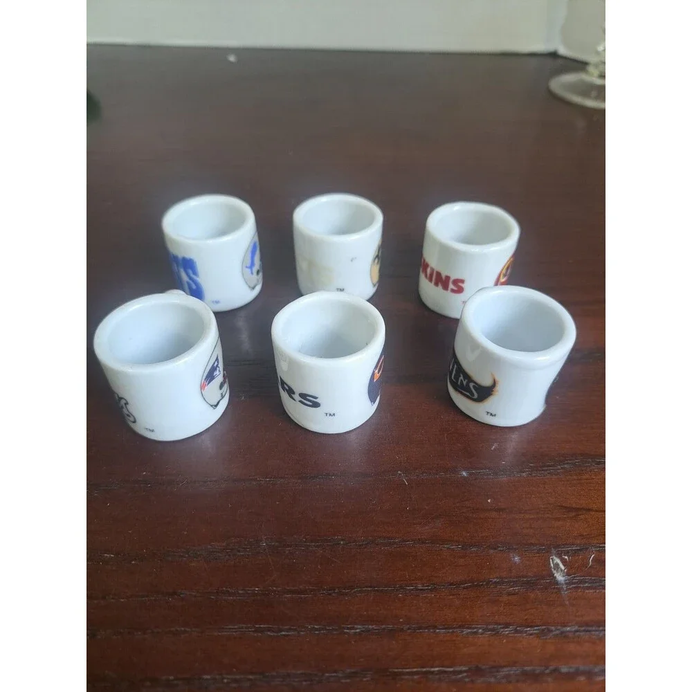 6 NFL mini Bubblegum Machine Mugs Patriots, Bears, Saints, Lions, Redskins,...